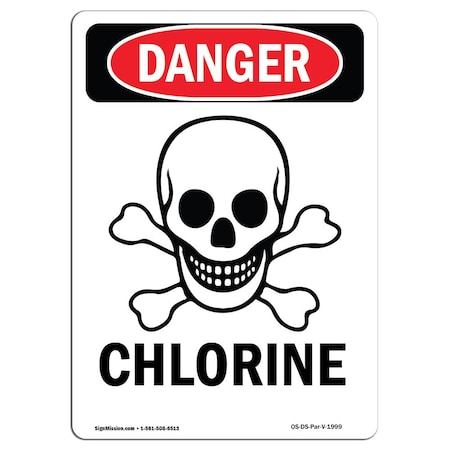 Signmission Safety Sign, OSHA Danger, 5" Height, Portrait, D-35-V-1999 OS-DS-D-35-V-1999